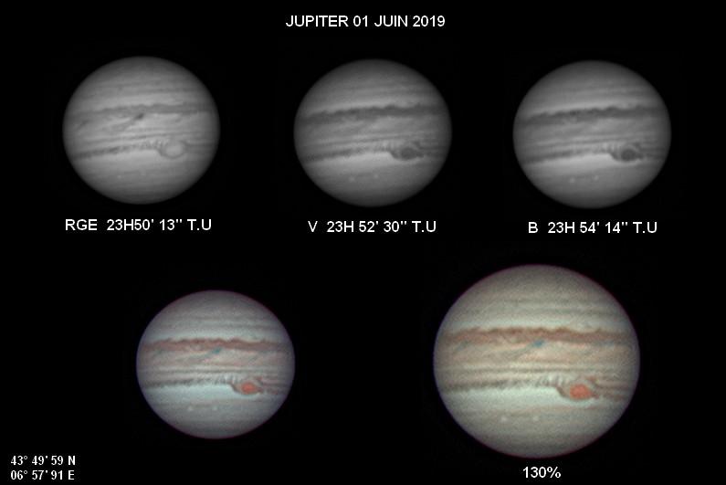 Jupiter 01 juin 2019 couleur